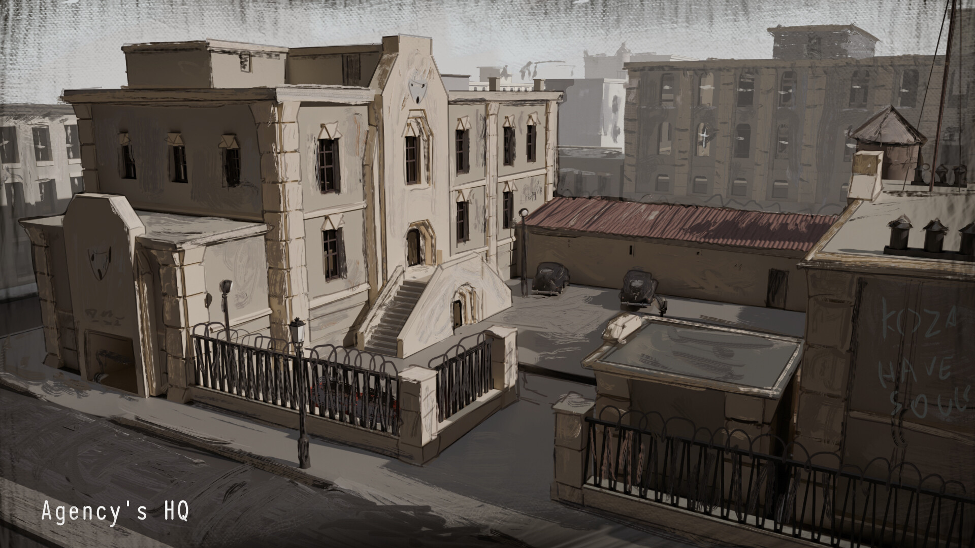 Recherche architecturale pour un bâtiment des années 1930